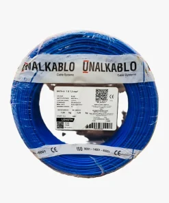Unalkablo – Fil Rigide H07V-U 1×1.5 Bleu – Rouleau de 100m