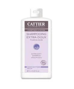Cattier Shampooing Extra doux Usage Frequent 1L