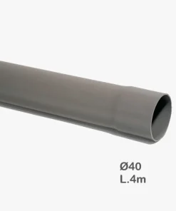 Tuyau PVC Diam. 40mm, L. 4m